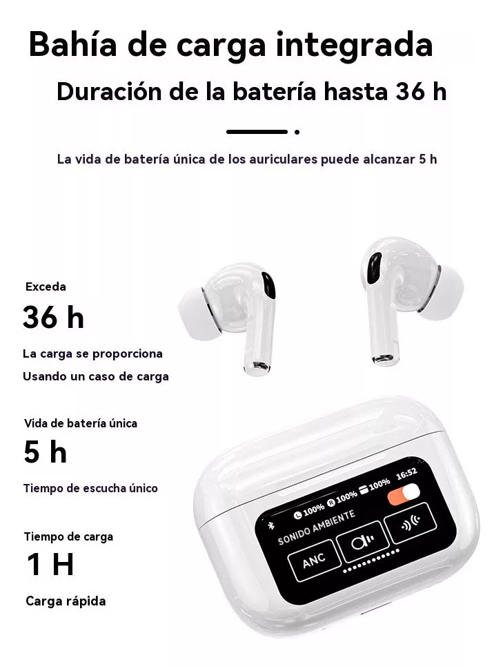 Auriculares Inalámbricos con Pantalla Táctil