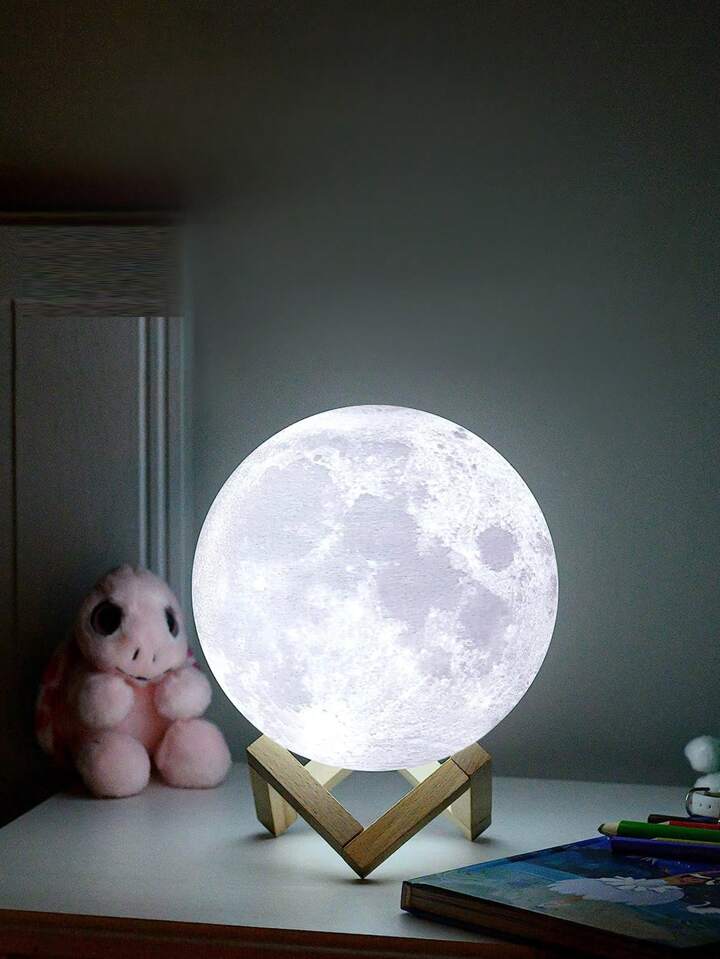 Lampara Luna Moonlight Recargable 3D