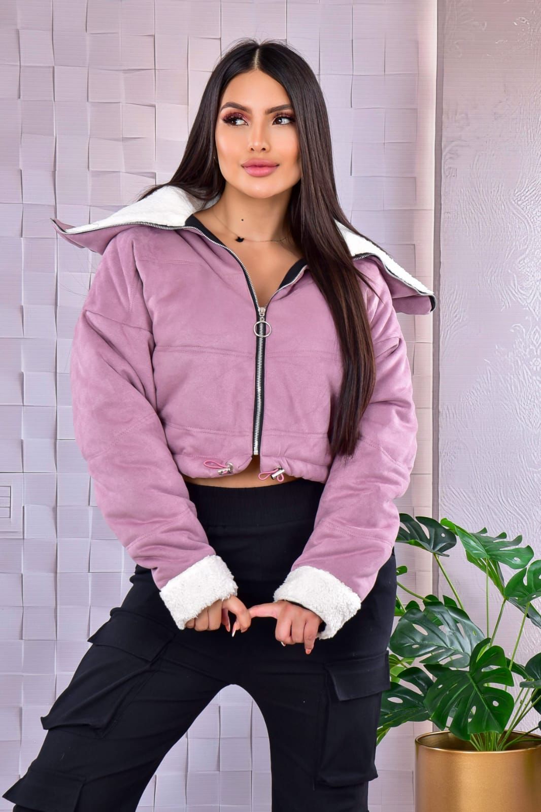 Chaqueta gamuza bomber