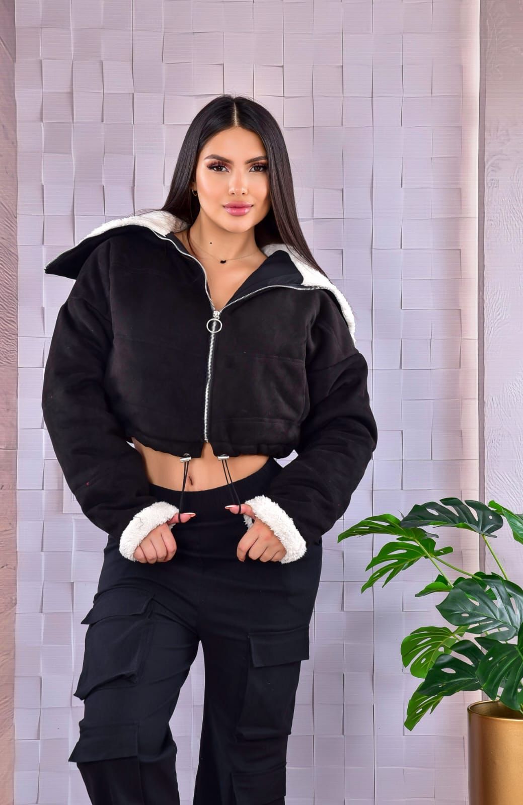 Chaqueta gamuza bomber