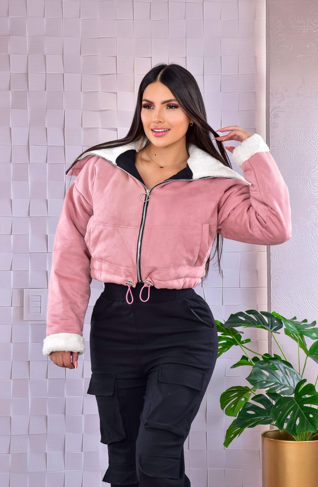 Chaqueta gamuza bomber