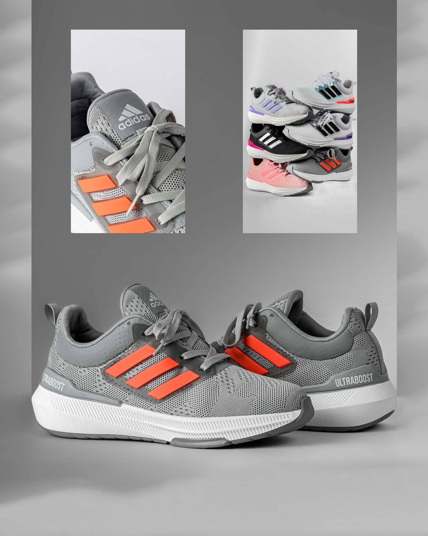 Adidas Ultraboost / Gris - Naranja